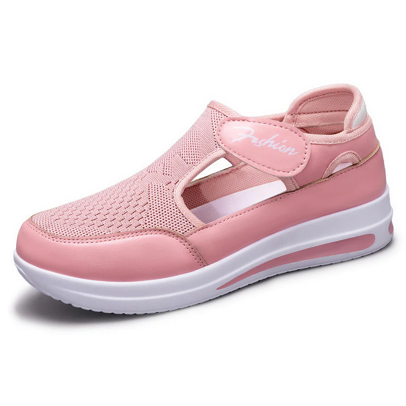 Damen Atmungsaktive Slip-On Sportschuhe mit verstellbarem Klettverschluss Heidi Mode - Image 8