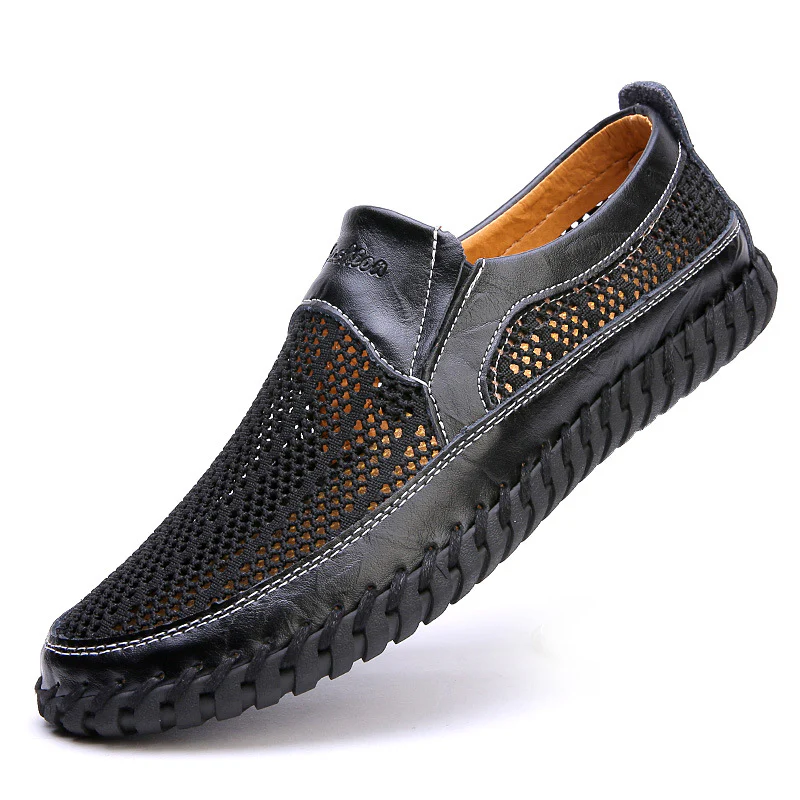 Damen Atmungsaktive Slipper aus weichem Leder mit flexiblem SohlenDesign Heidi Mode - Image 4