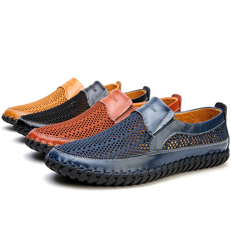 Damen Atmungsaktive Slipper aus weichem Leder mit flexiblem SohlenDesign Heidi Mode - Image 5