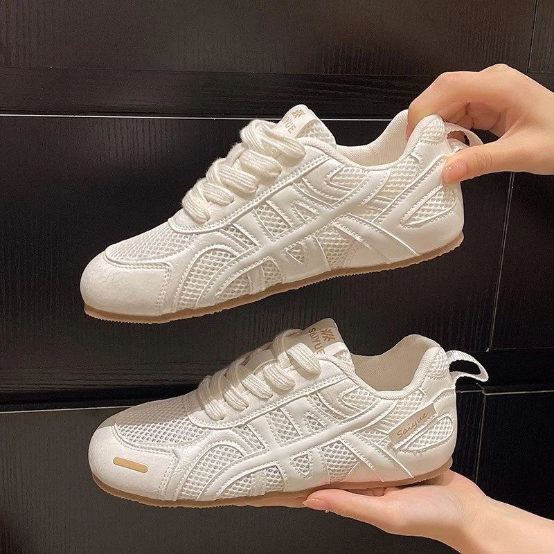 Damen Atmungsaktive Sneakers mit strukturiertem Obermaterial und rutschfester Sohle Heidi Mode