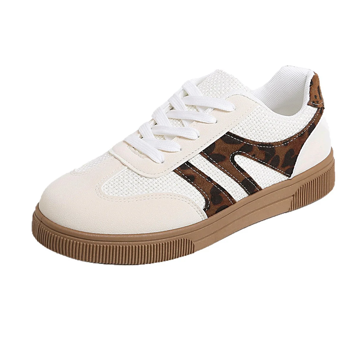 Damen Atmungsaktive Sneakers mit trendigen Leo-Akzenten Heidi Mode - Image 5