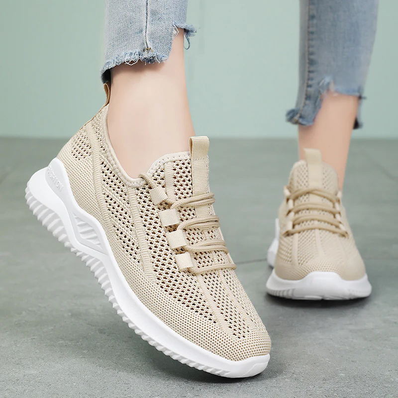 Damen Atmungsaktive Sport-Sneaker mit dreidimensionalem Obermaterial Heidi Mode - Image 2