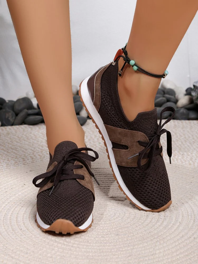 Damen Atmungsaktive Sport-Sneaker mit Flexiblem Gummizug und Rutschfester Sohle Heidi-Mode - Image 5