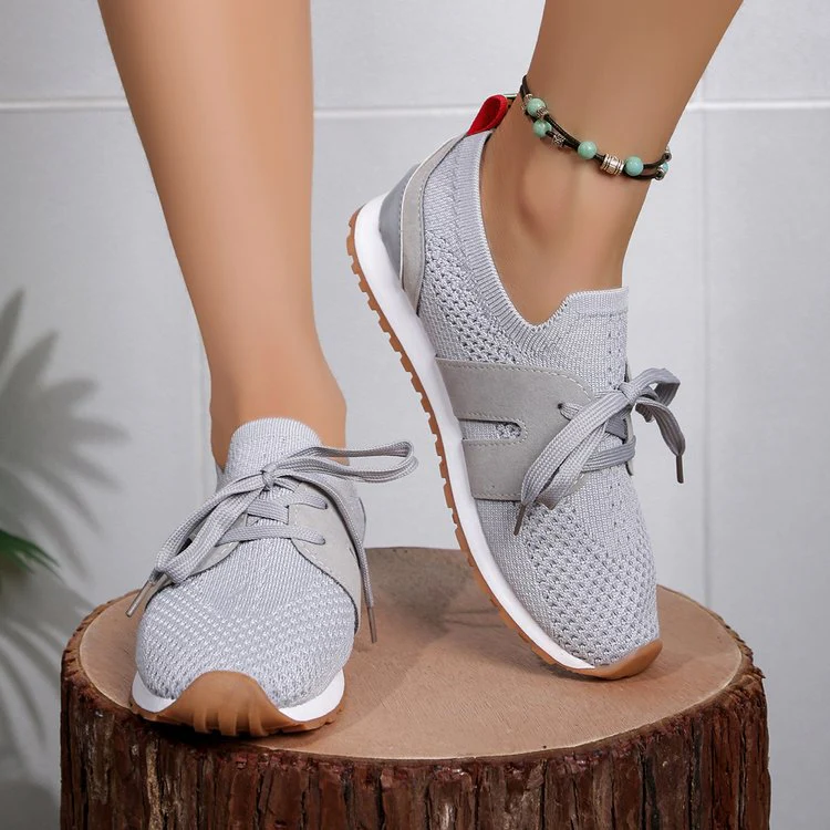 Damen Atmungsaktive Sport-Sneaker mit Flexiblem Gummizug und Rutschfester Sohle Heidi-Mode - Image 6