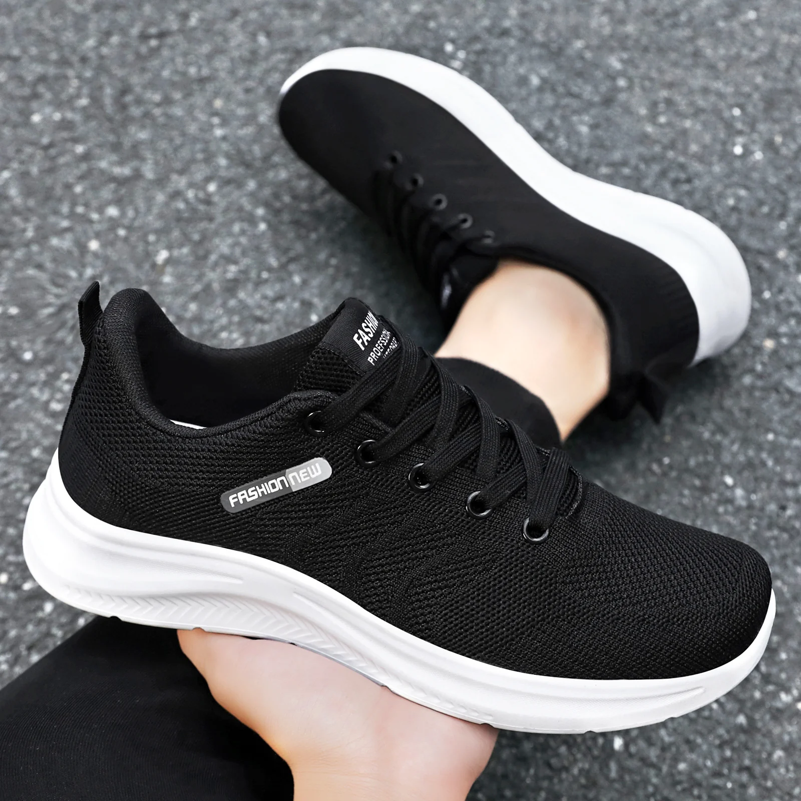 Damen Atmungsaktive Sport-Sneaker mit flexiblem Mesh-Obermaterial Heidi Mode - Image 3