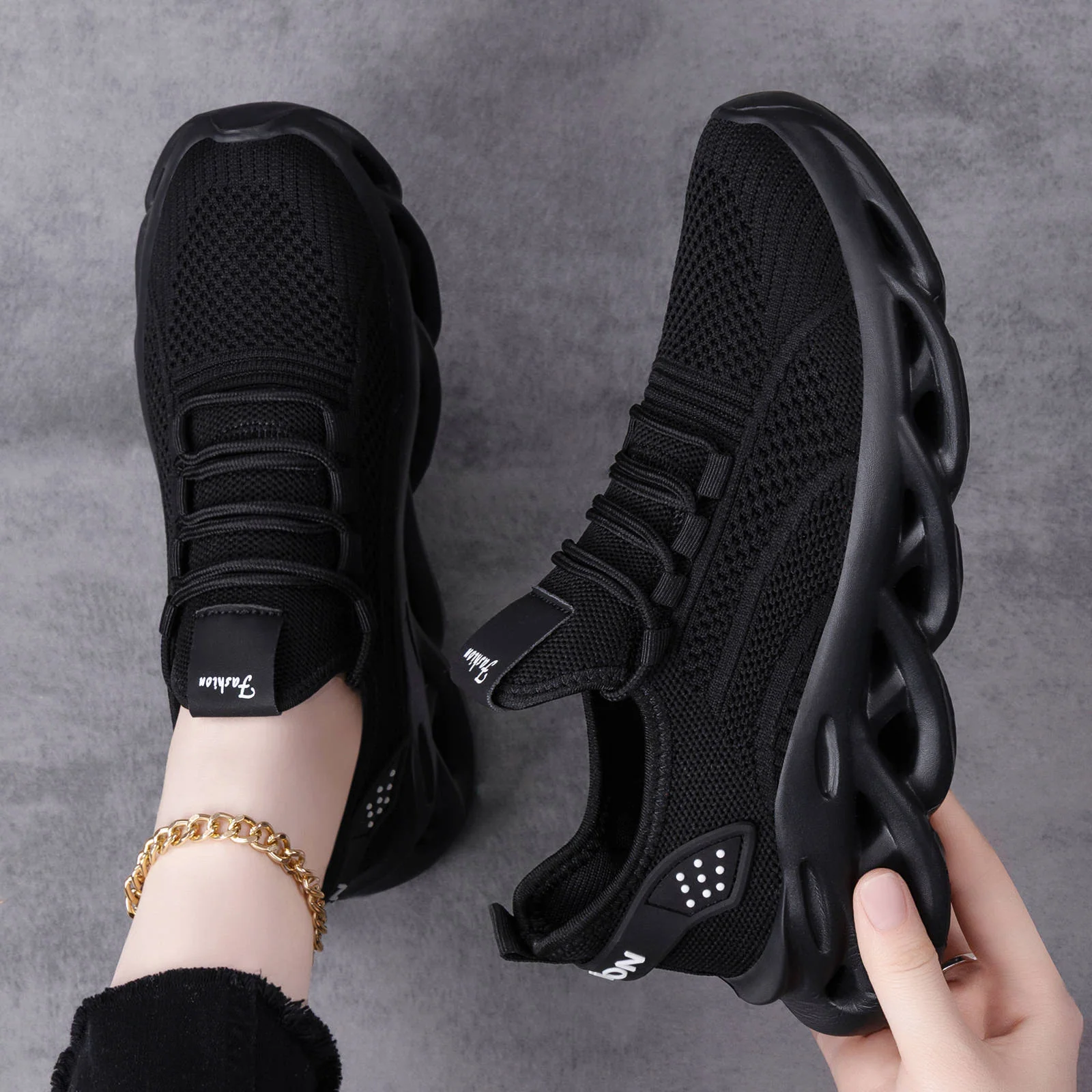 Damen Atmungsaktive Sport Sneakers mit Dämpfungssystem Heidi Mode - Image 2