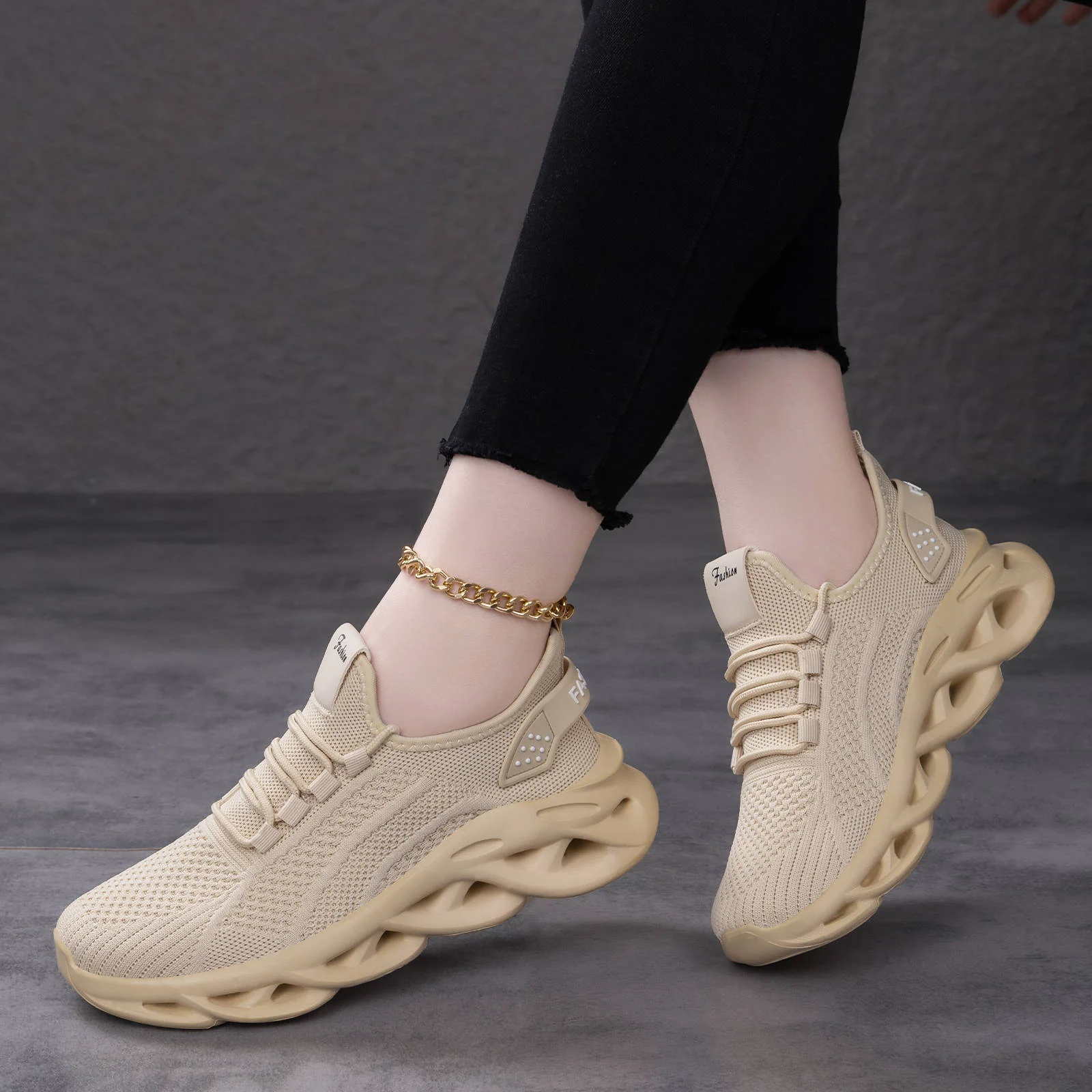 Damen Atmungsaktive Sport Sneakers mit Dämpfungssystem Heidi Mode - Image 3