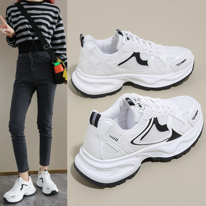 Damen Atmungsaktive Sport Sneakers mit ergonomischer Dämpfung und flexiblem Obermaterial Heidi Mode - Image 3