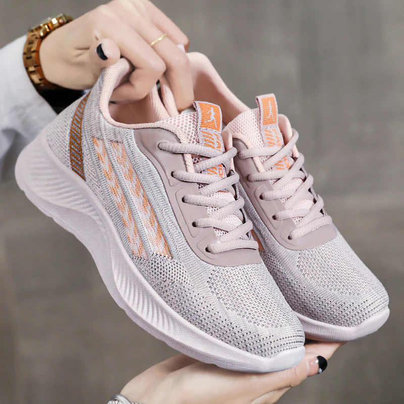 Damen Atmungsaktive Sport Sneakers mit flexiblem Strickdesign Heidi Mode - Image 3