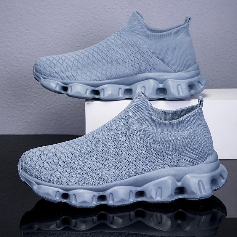 Damen Atmungsaktive Strick-Laufschuhe mit rutschfester Sohle Heidi Mode - Image 4
