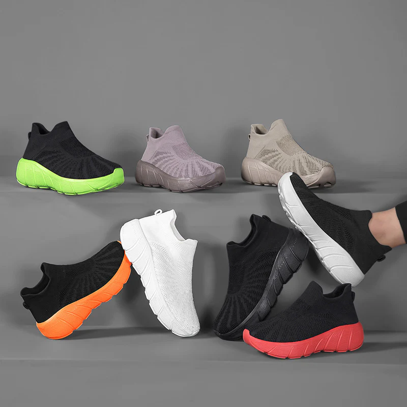 Damen Atmungsaktive Strick-Sneaker mit flexiblem Sohlenprofil Heidi Mode - Image 4