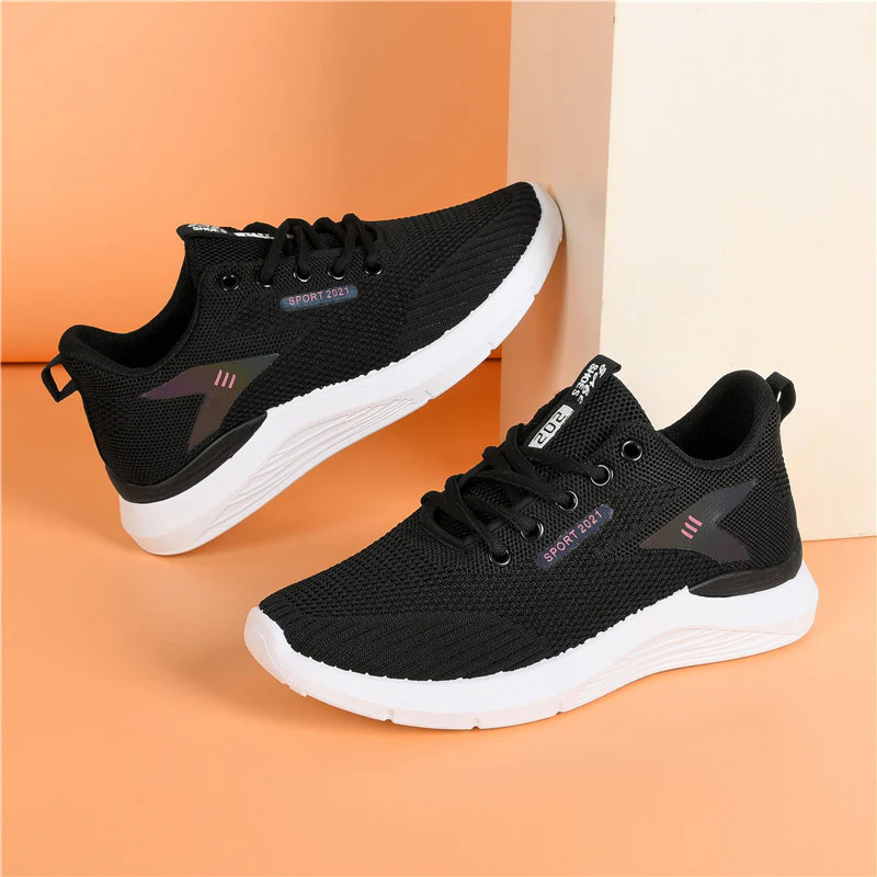 Damen Atmungsaktive und bequeme Sport Sneakers mit rutschfester Sohle Heidi Mode - Image 2