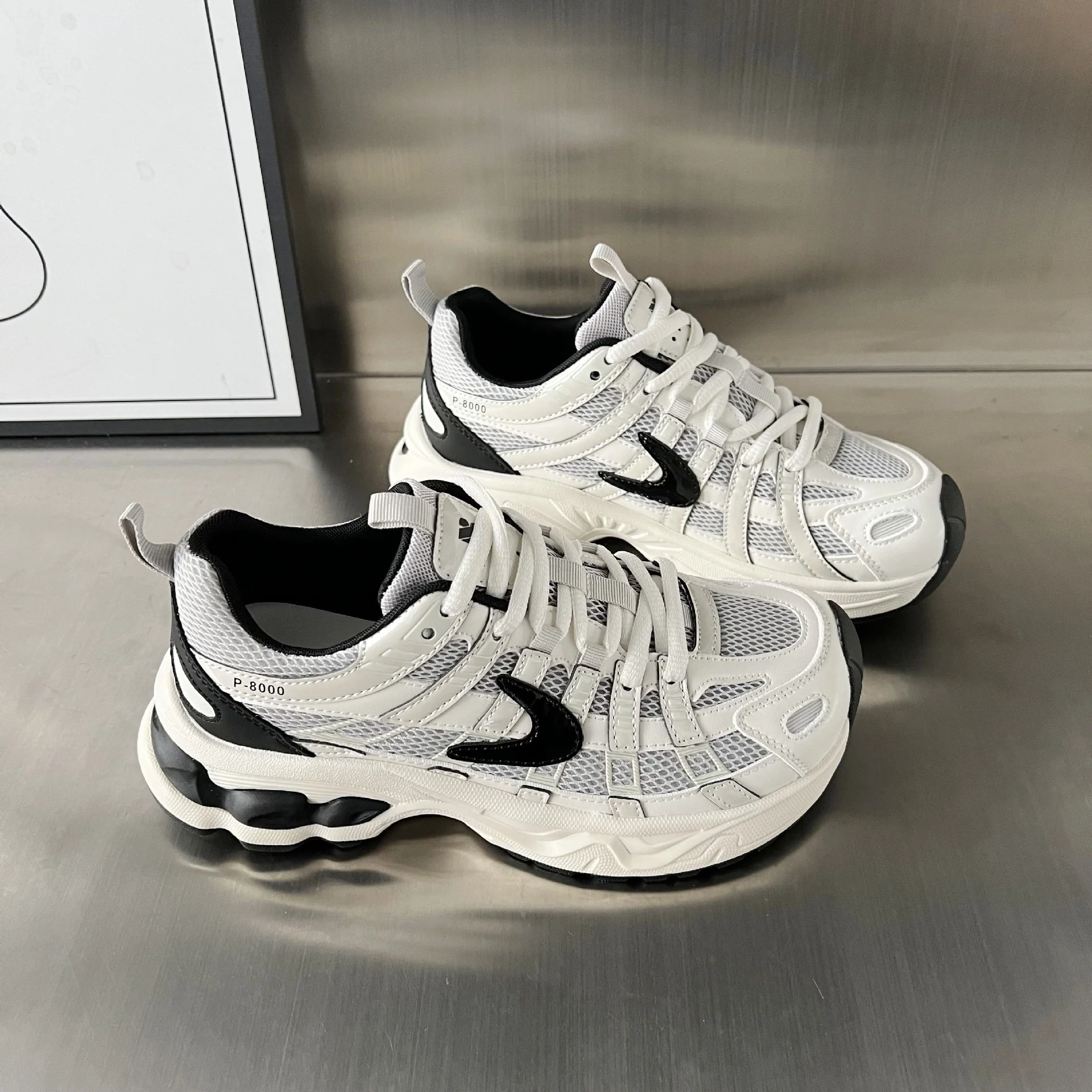 Damen Atmungsaktive und dämpfende Laufschuhe mit ergonomischer Sohle Heidi Mode - Image 5