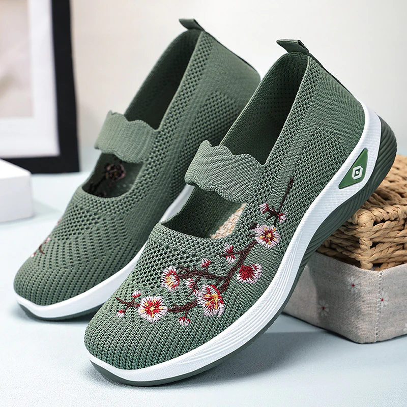 Damen atmungsaktive und dekorative Slip-On Schuhe Heidi Mode - Image 2