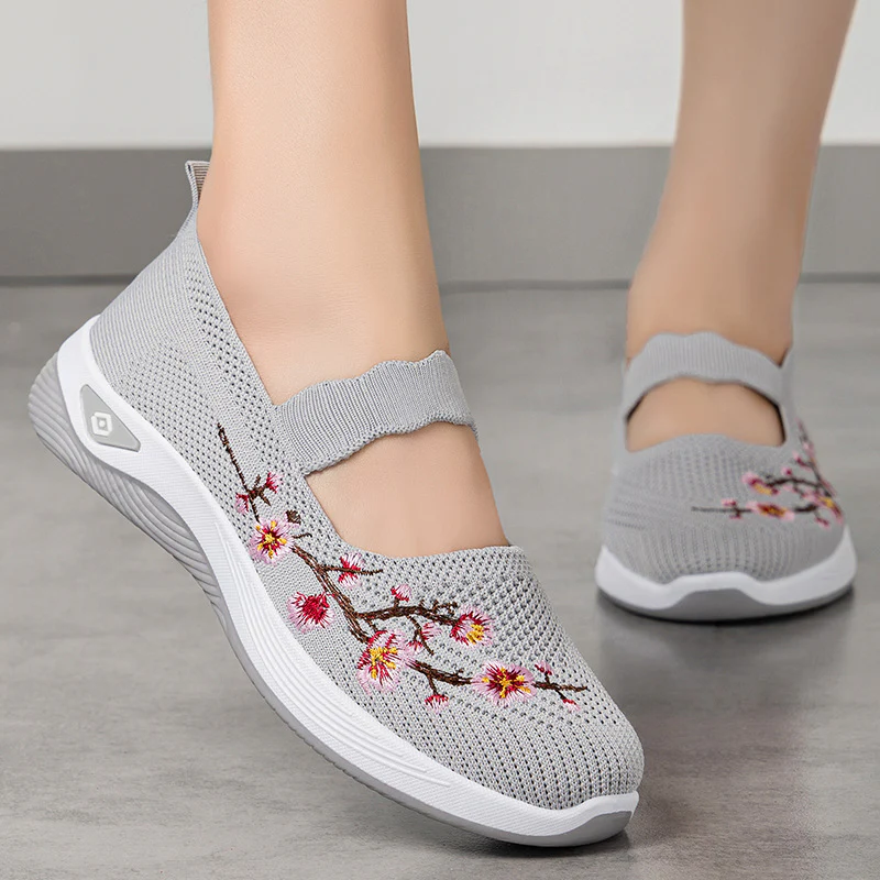 Damen atmungsaktive und dekorative Slip-On Schuhe Heidi Mode - Image 3