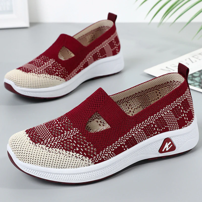 Damen Atmungsaktive und elastische Slip-On Freizeitschuhe Heidi Mode - Image 2