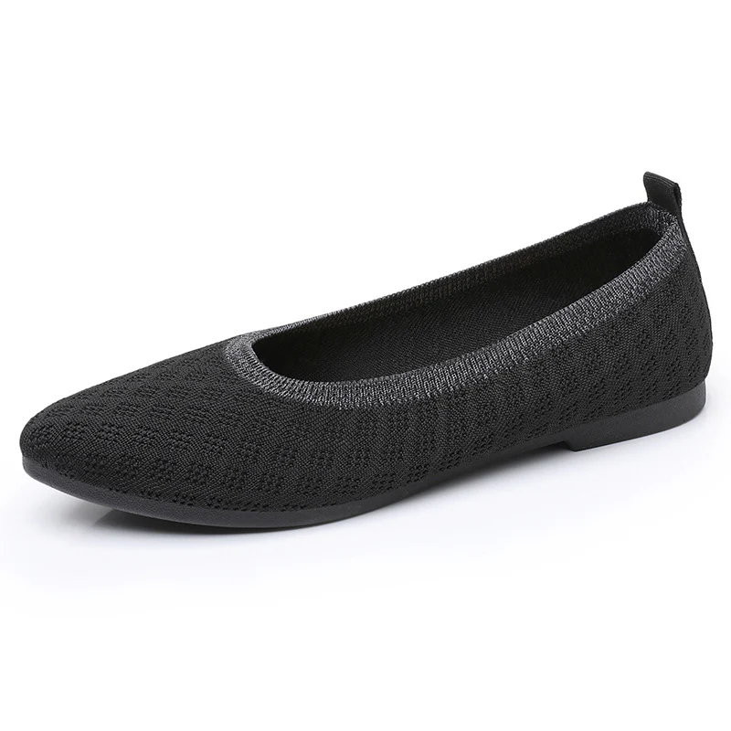 Damen atmungsaktive und elegante Ballerinas mit flexiblem Strickdesign Heidi Mode - Image 6