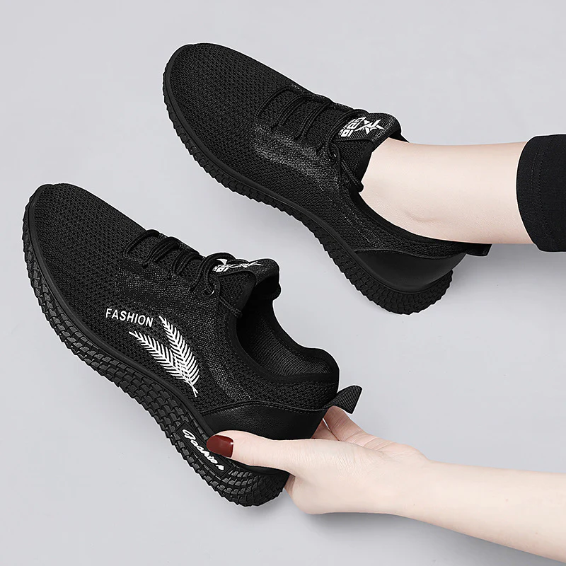 Damen Atmungsaktive und leichte Freizeitsneaker mit rutschfester Sohle Heidi Mode - Image 4