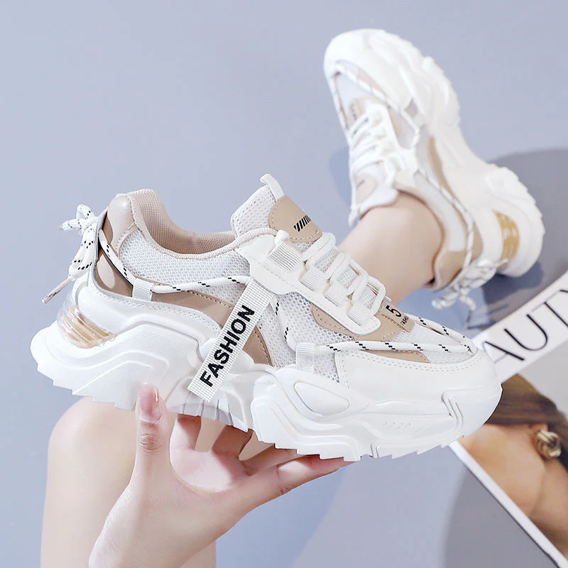 Damen Atmungsaktive und modische Chunky Sneakers Heidi Mode - Image 3