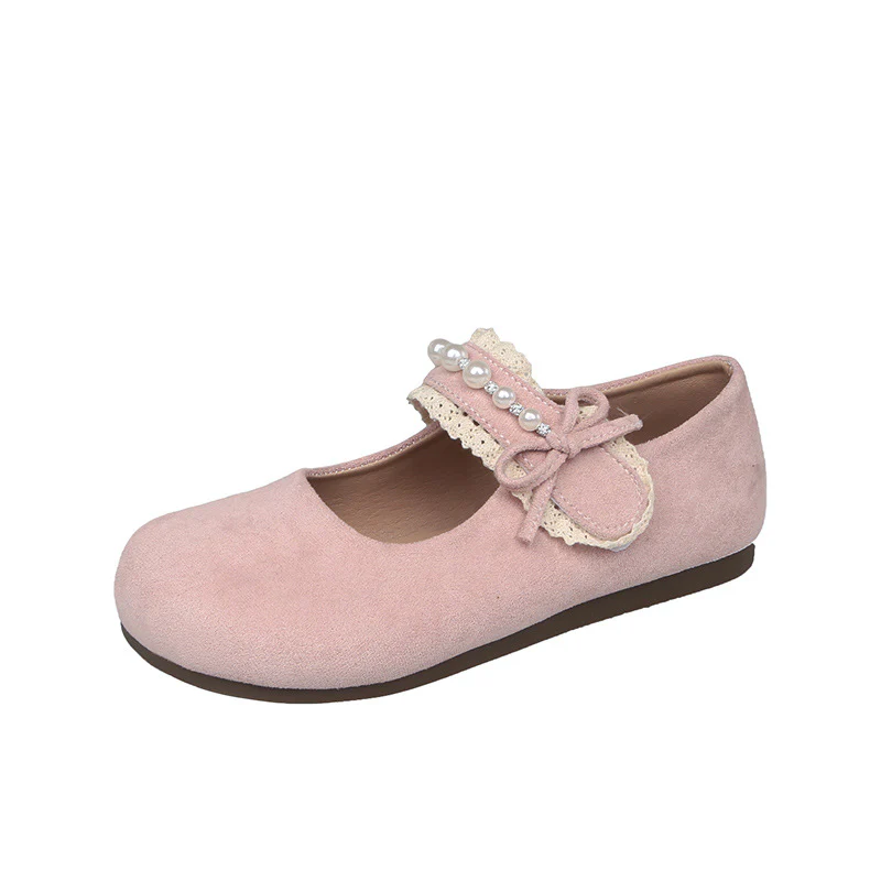 Damen Ballerina mit elegantem Schleifenverzierung und hochwertiger Plüschoberfläche Heidi Mode - Image 6