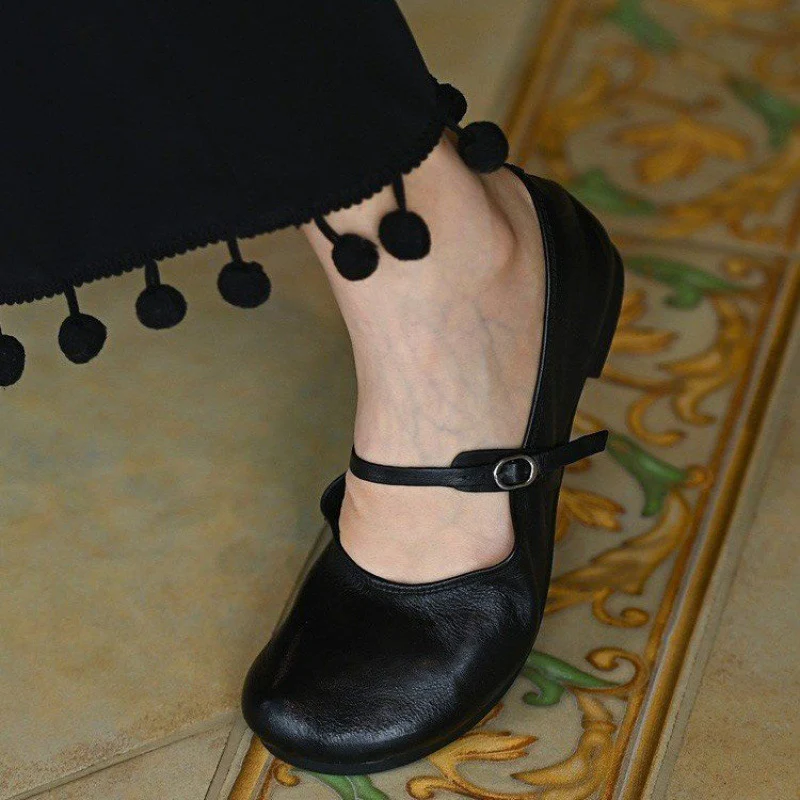 Damen Ballerina mit praktischem Riemen und gepolsterter Innensohle Heidi Mode - Image 4