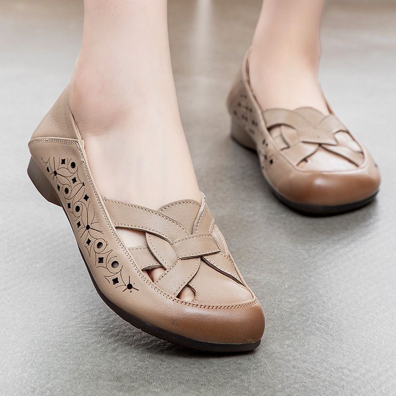 Damen Ballerina-Schuhe mit dekorativen Cut-Outs und bequemem Innenfutter Heidi Mode - Image 3