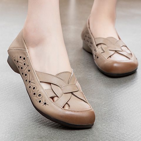 Damen Ballerina-Schuhe mit dekorativen Cut-Outs und bequemem Innenfutter Heidi Mode - Image 7