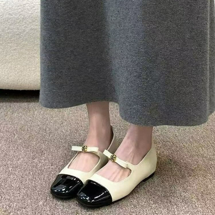 Damen Ballerina Schuhe mit elegantem Riemen und hochwertiger Lackspitze Heidi Mode - Image 6