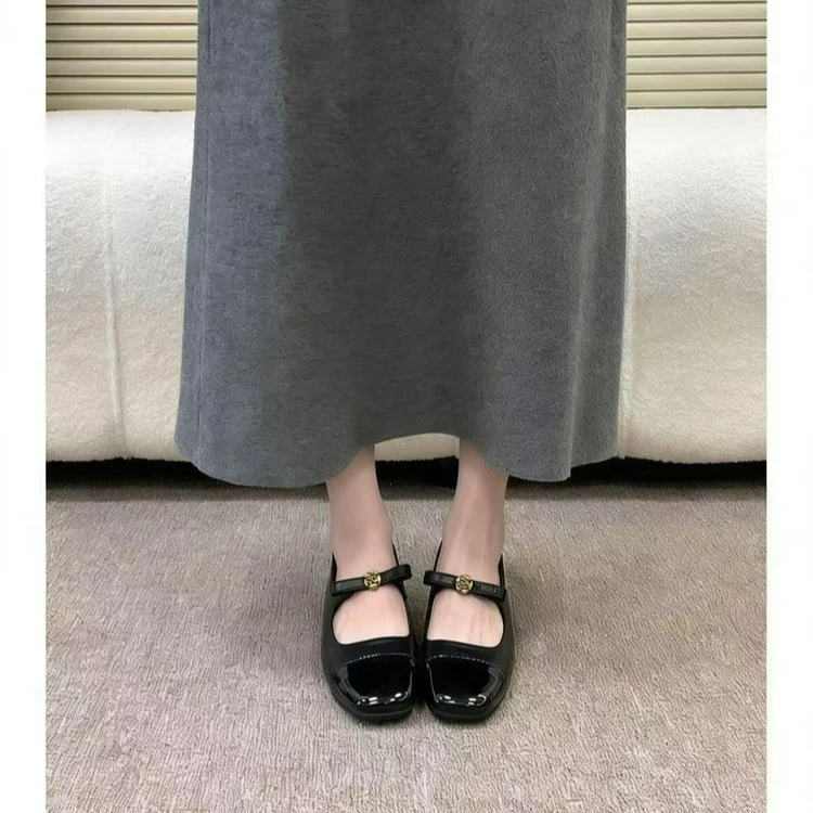 Damen Ballerina Schuhe mit elegantem Riemen und hochwertiger Lackspitze Heidi Mode - Image 8