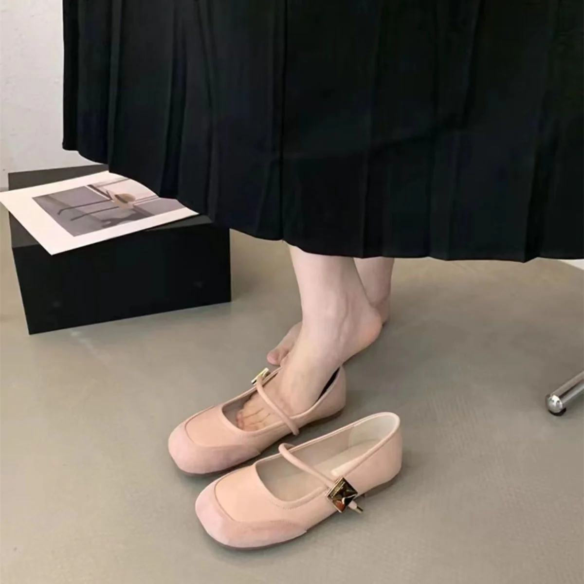 Damen Ballerina-Schuhe mit elegantem Riemen und modernem Design Heidi Mode - Image 6