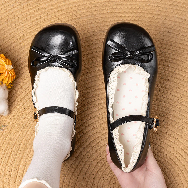 Damen Ballerina-Schuhe mit eleganter Riemchen-Detail und bequemer Sohle Heidi Mode - Image 10