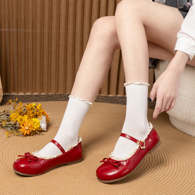 Damen Ballerina-Schuhe mit eleganter Riemchen-Detail und bequemer Sohle Heidi Mode - Image 7
