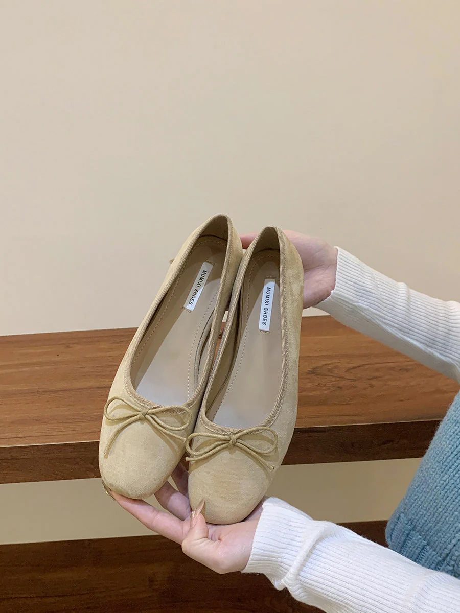Damen Ballerina-Schuhe mit Raffiniertem Schleifenakzent Heidi-Mode - Image 10