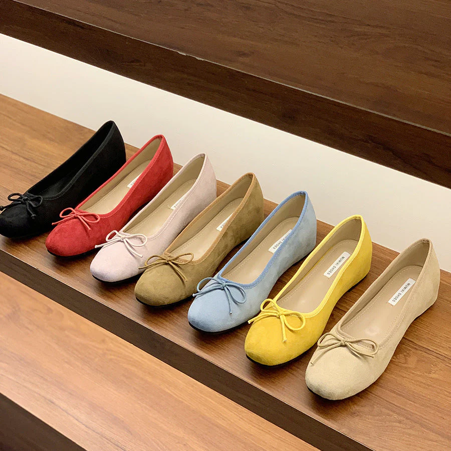 Damen Ballerina-Schuhe mit Raffiniertem Schleifenakzent Heidi-Mode - Image 4