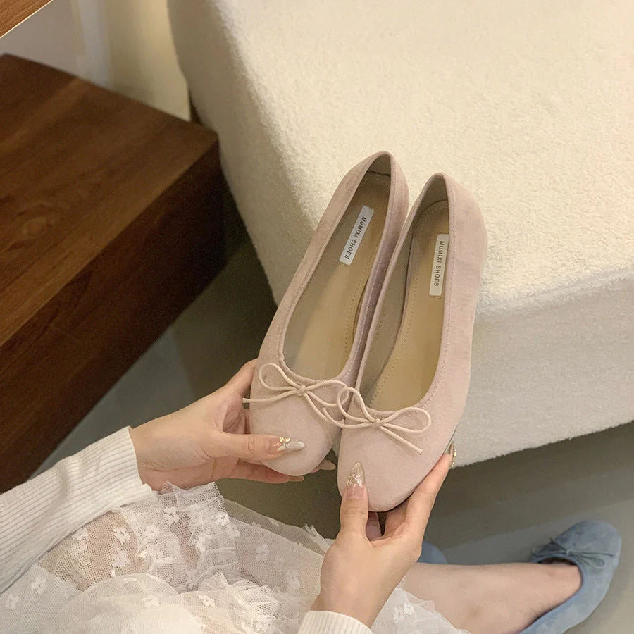 Damen Ballerina-Schuhe mit Raffiniertem Schleifenakzent Heidi-Mode - Image 5