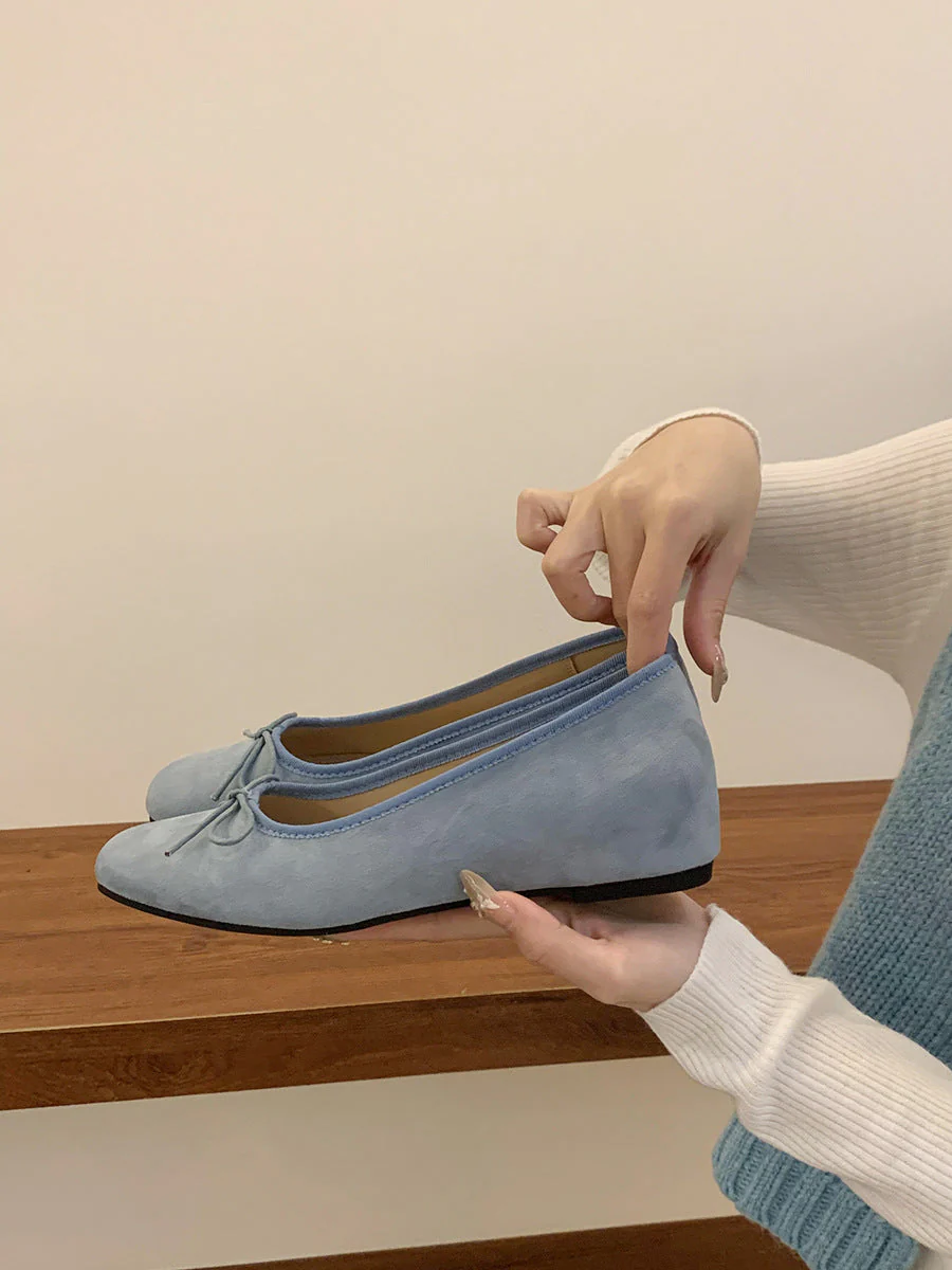 Damen Ballerina-Schuhe mit Raffiniertem Schleifenakzent Heidi-Mode - Image 7