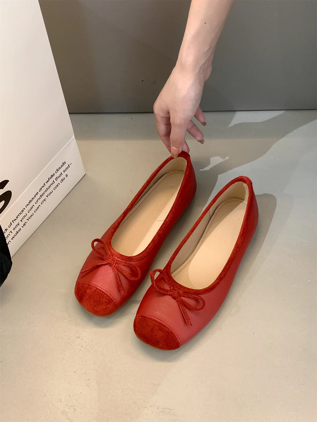 Damen Ballerina-Schuhe mit verstellbarem Schleifen-Detail Heidi Mode - Image 6