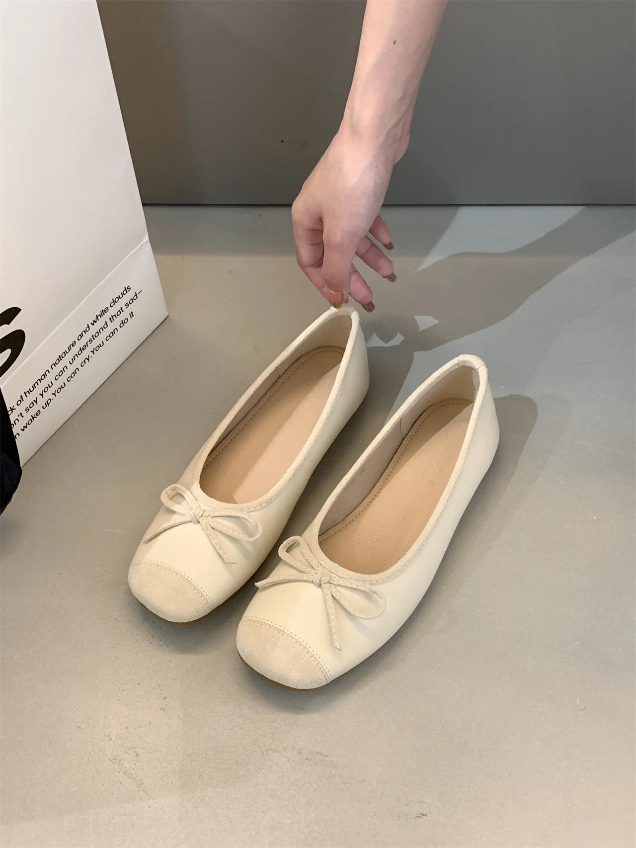 Damen Ballerina-Schuhe mit verstellbarem Schleifen-Detail Heidi Mode - Image 7