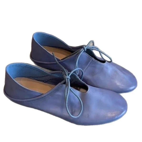 Damen Ballerinas aus hochwertigem Leder mit flexiblem Schnürsystem Heidi Mode - Image 5
