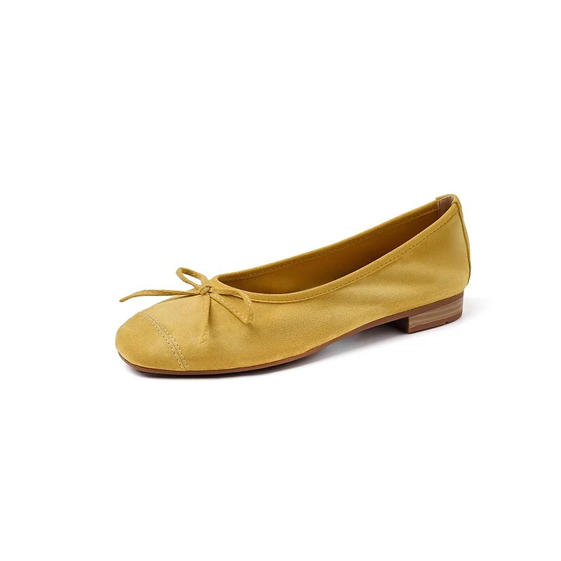 Damen Ballerinas aus hochwertigem metallic Leder mit elegantem Schleifenakzent Heidi Mode - Image 6