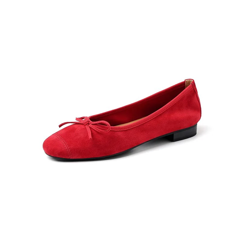 Damen Ballerinas aus hochwertigem metallic Leder mit elegantem Schleifenakzent Heidi Mode - Image 7