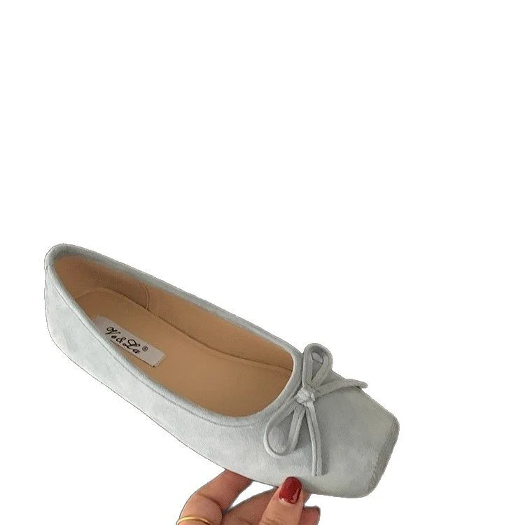 Damen Ballerinas aus hochwertigem Wildleder mit filigranem Schleifendetail Heidi Mode - Image 5