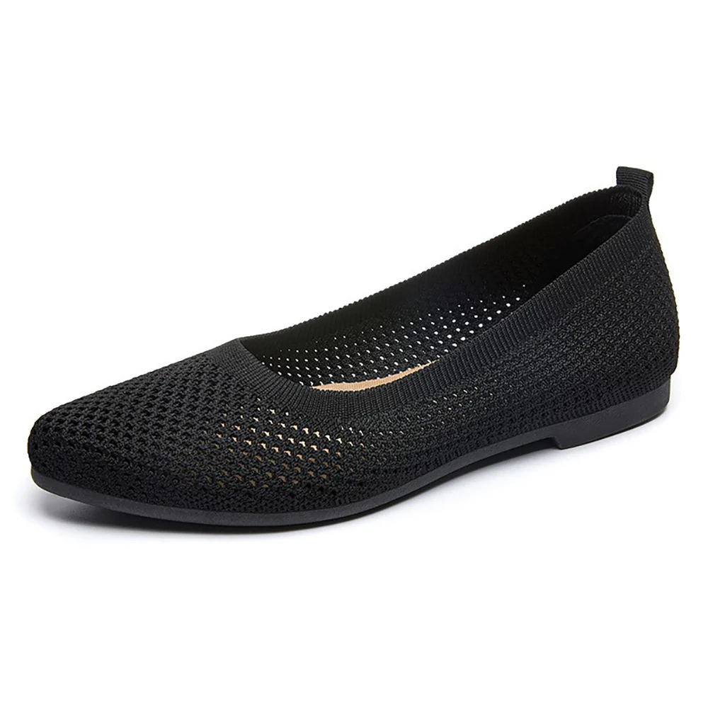 Damen Ballerinas mit atmungsaktivem Strickoberteil und flexiblem Fußbett Heidi Mode - Image 3