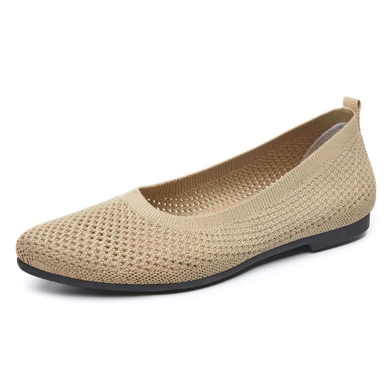 Damen Ballerinas mit atmungsaktivem Strickoberteil und flexiblem Fußbett Heidi Mode - Image 4