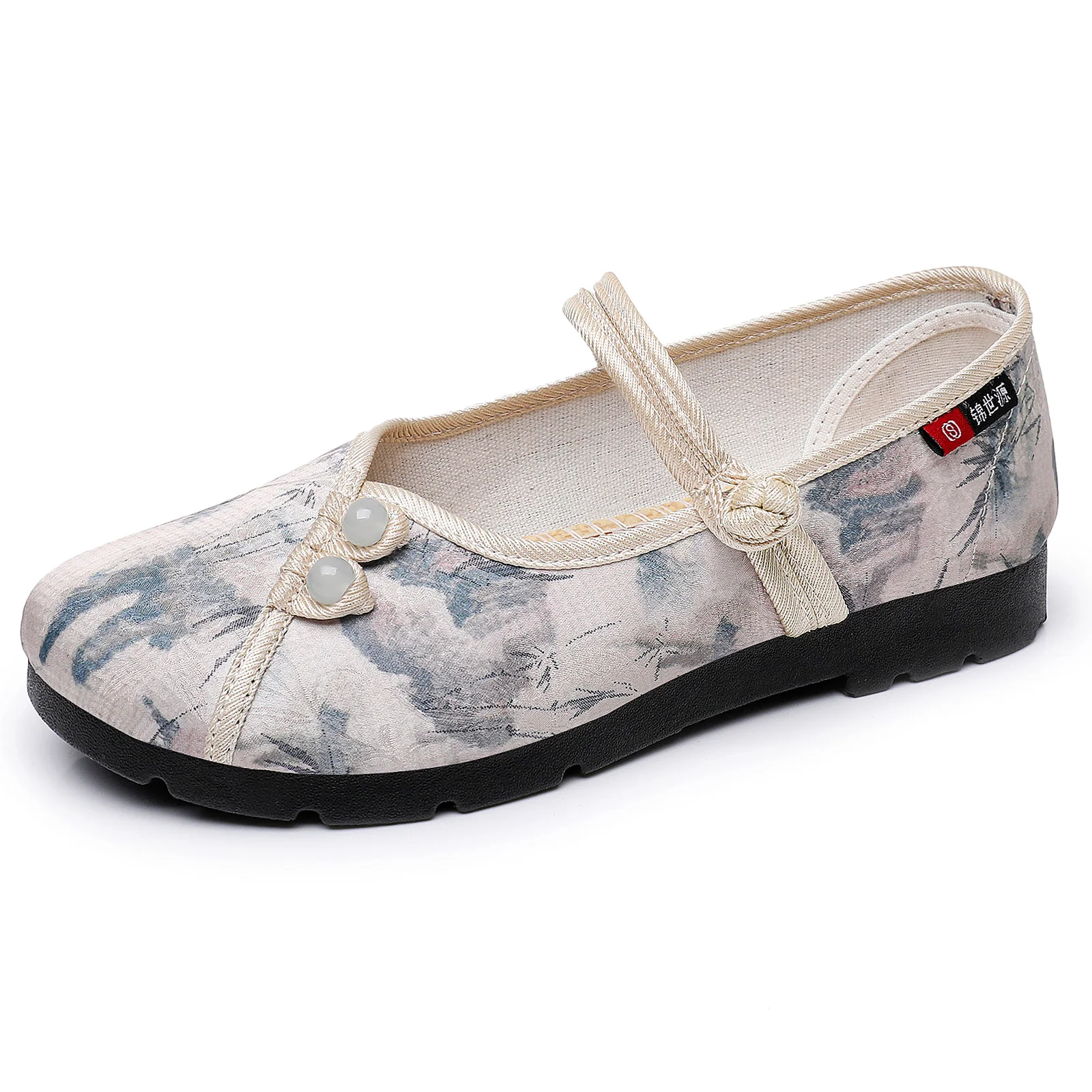 Damen ballerinas mit dekorativem Knopf-Design und komfortabler Sohle Heidi Mode - Image 6