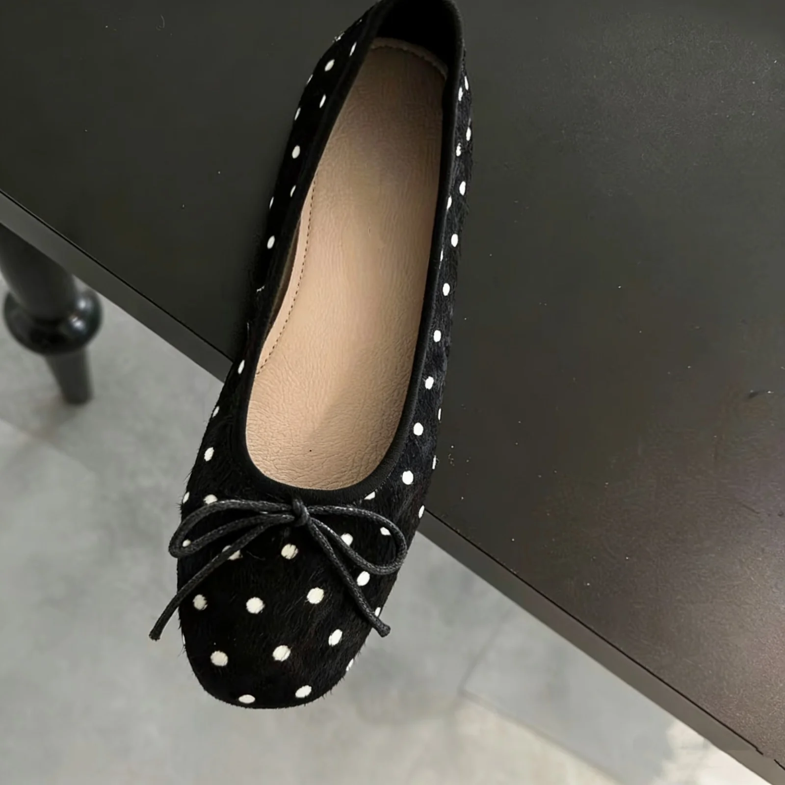 Damen Ballerinas mit dekorativem Punkten und charmantem Schleifenakzent Heidi Mode - Image 7