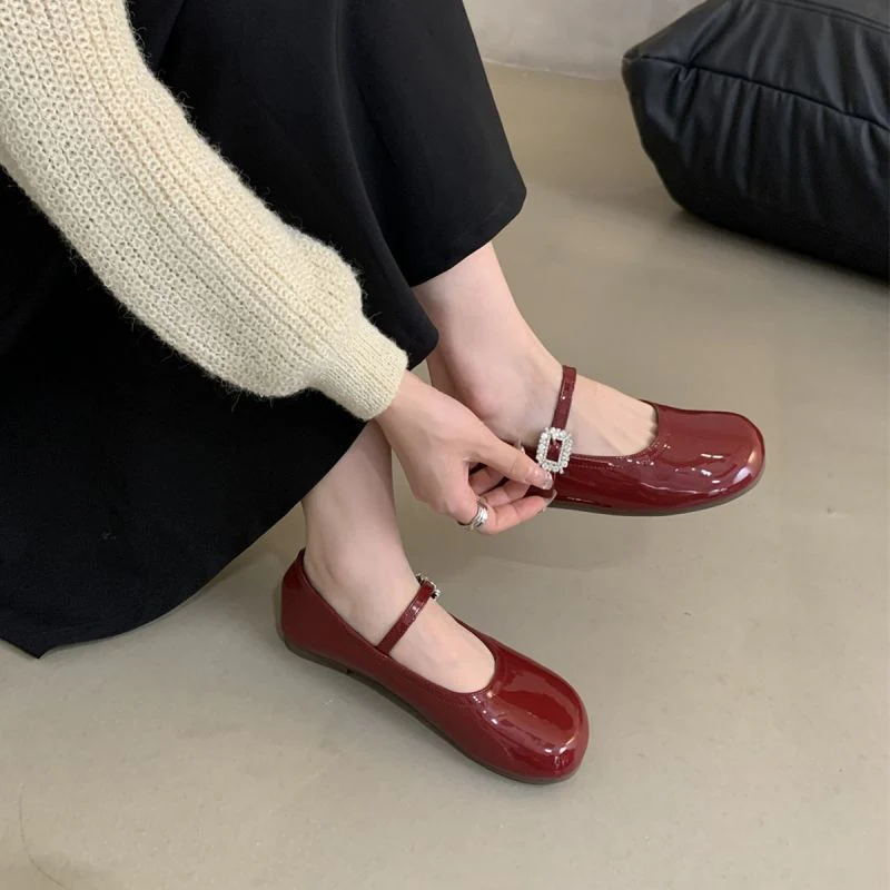 Damen Ballerinas mit dekorativem Riemen und elegantem Schuhdesign Heidi Mode - Image 4