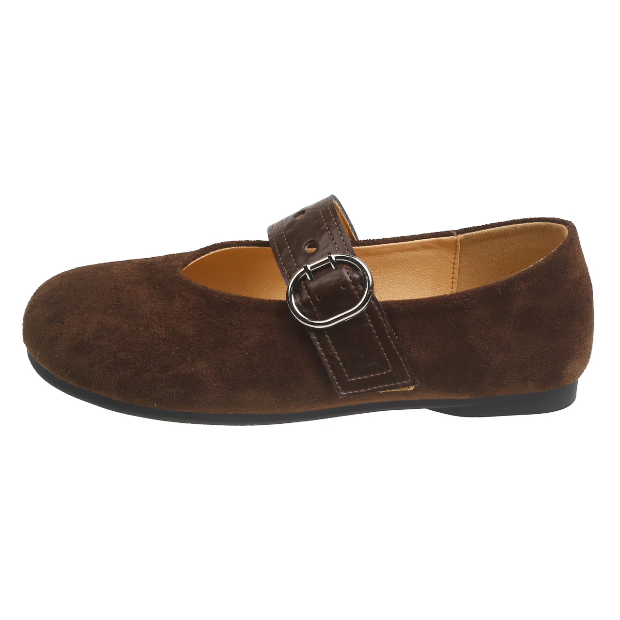 Damen Ballerinas mit dekorativem Riemen und komfortablem Fußbett Heidi Mode - Image 6