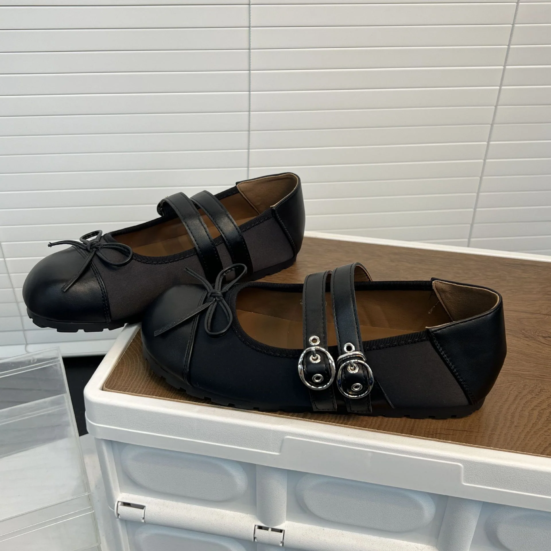 Damen Ballerinas mit dekorativem Riemen und komfortablem Fußbett Heidi Mode - Image 2