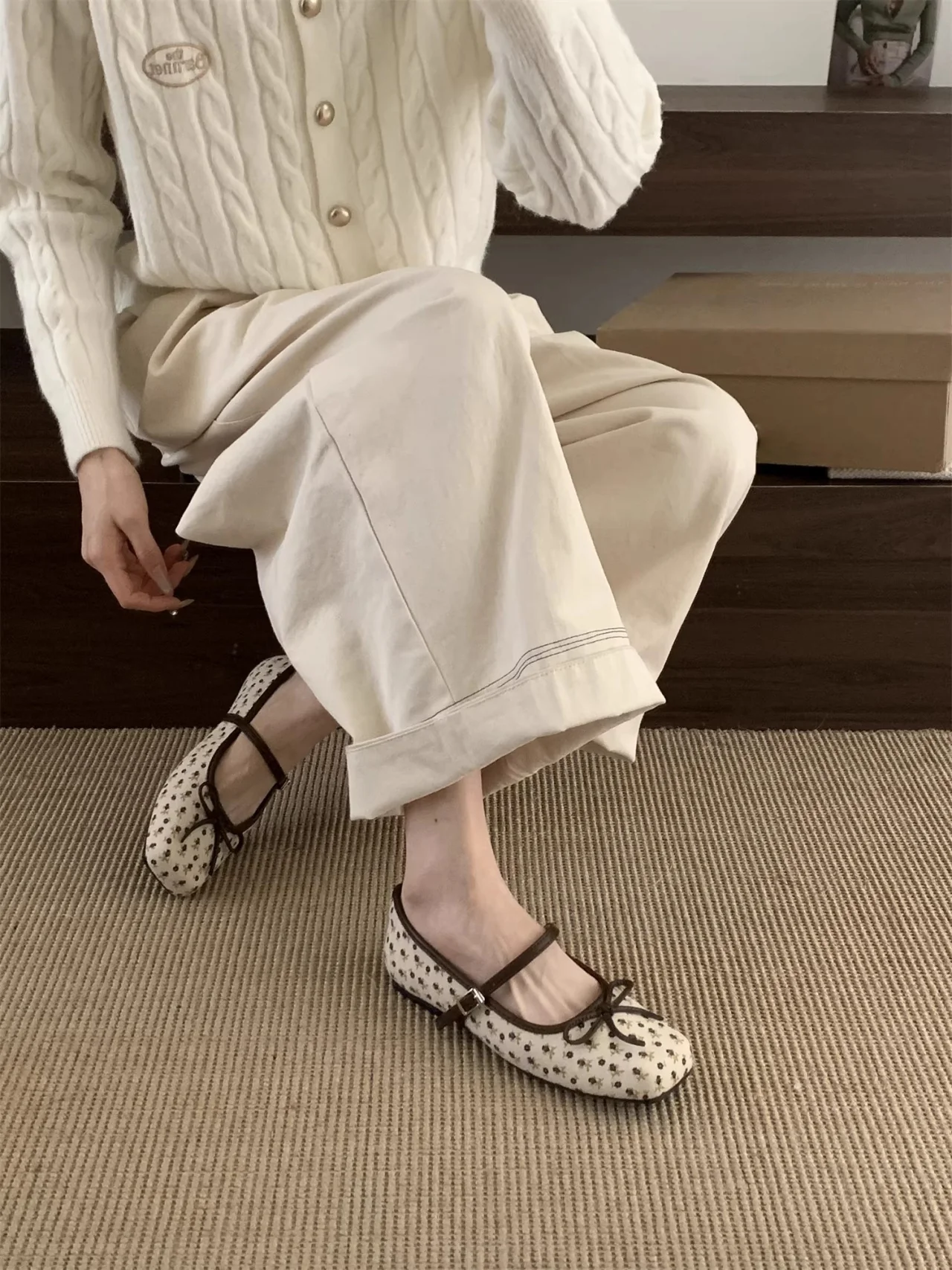 Damen Ballerinas mit dekorativem Schleifenakzent und bequemer Fußbettung Heidi Mode - Image 6